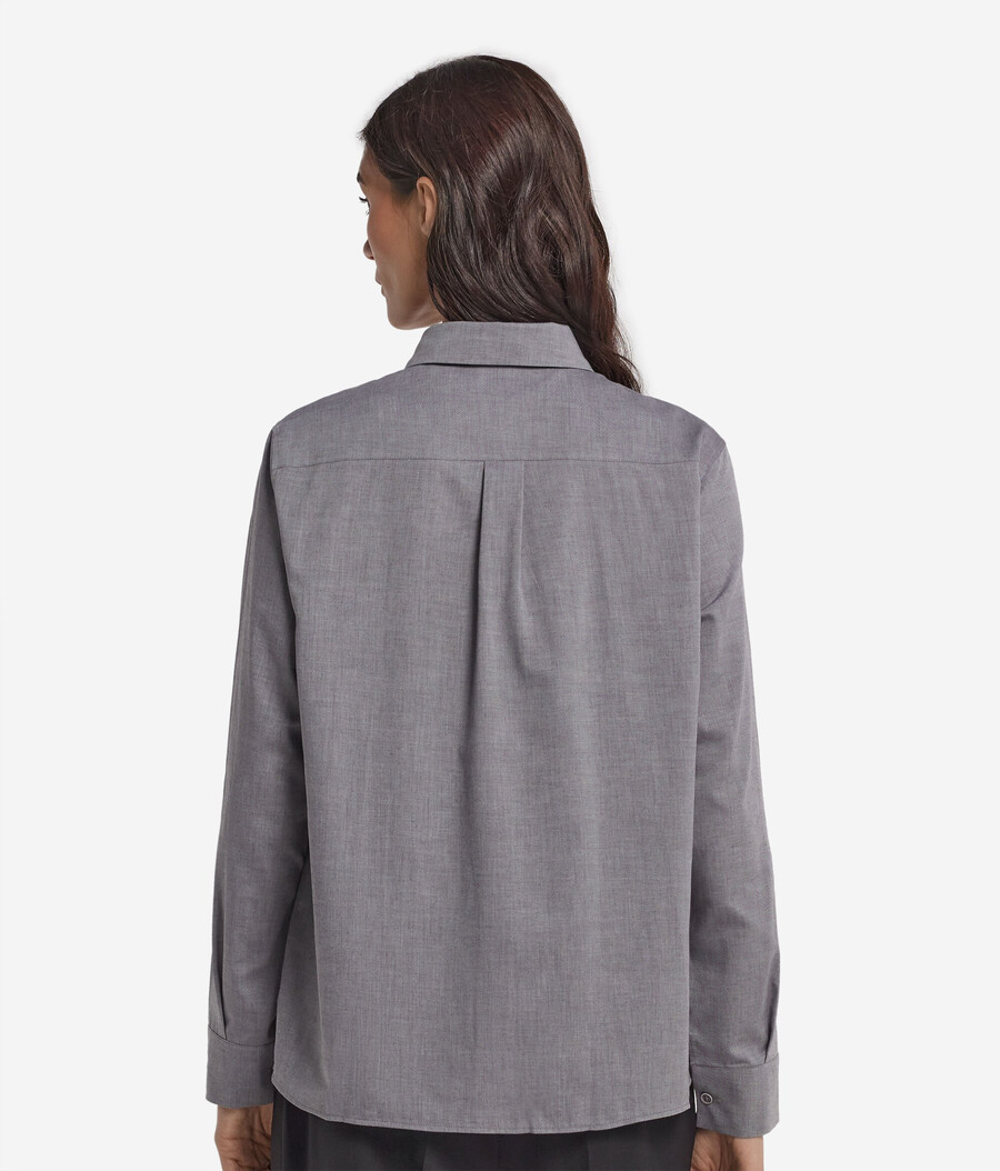 camisa de algodón y cachemira