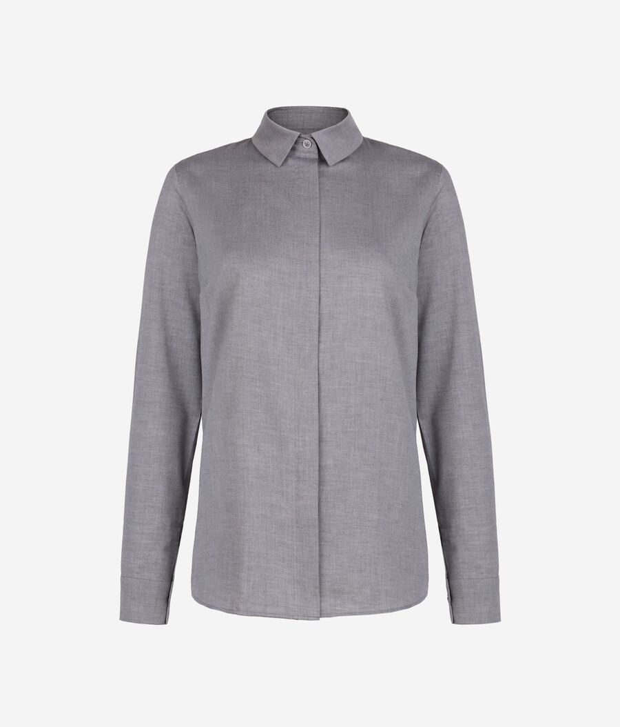 camisa de algodón y cachemira