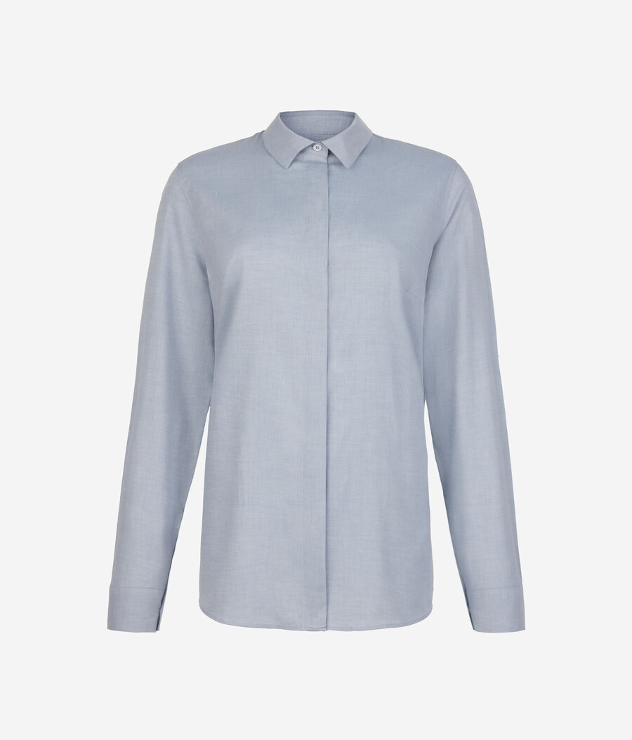 camisa de algodón y cachemira