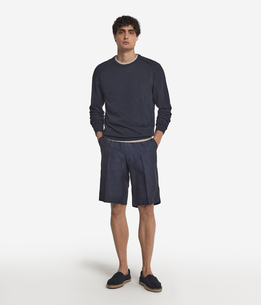 pantalones cortos de lino