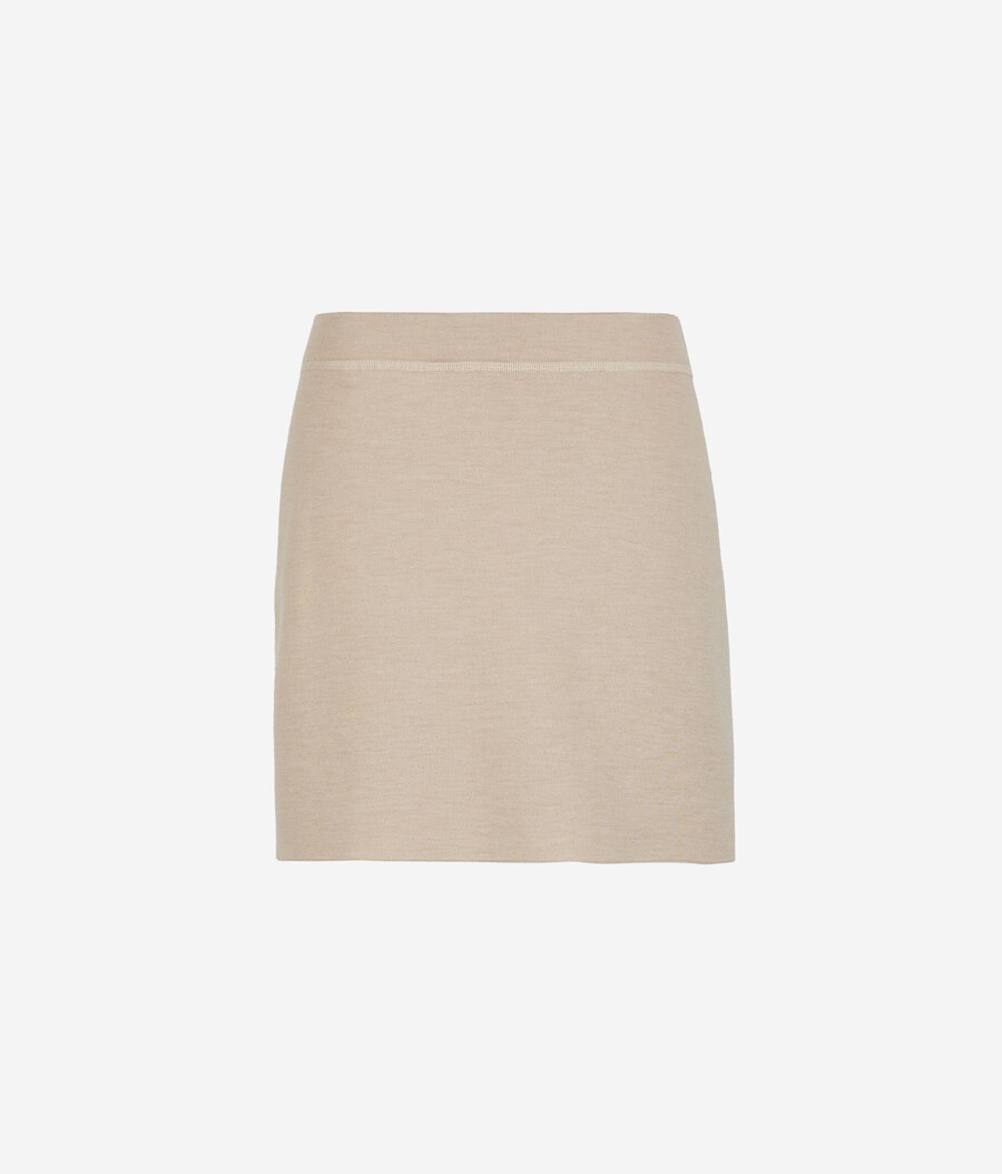 falda reversible de cachemira ultrafina