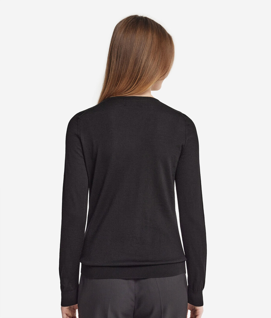 jersey de cachemira ultrafina con cuello en v