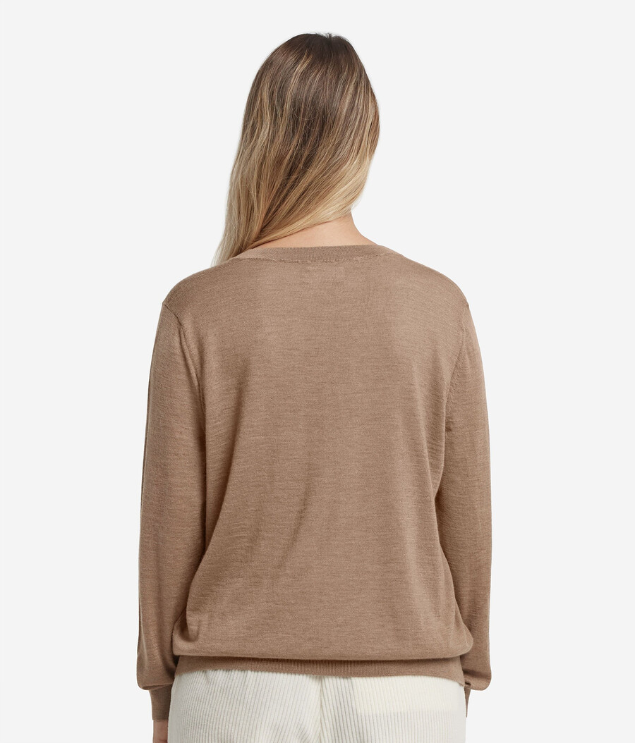 jersey de cachemira ultrafina con cuello en v