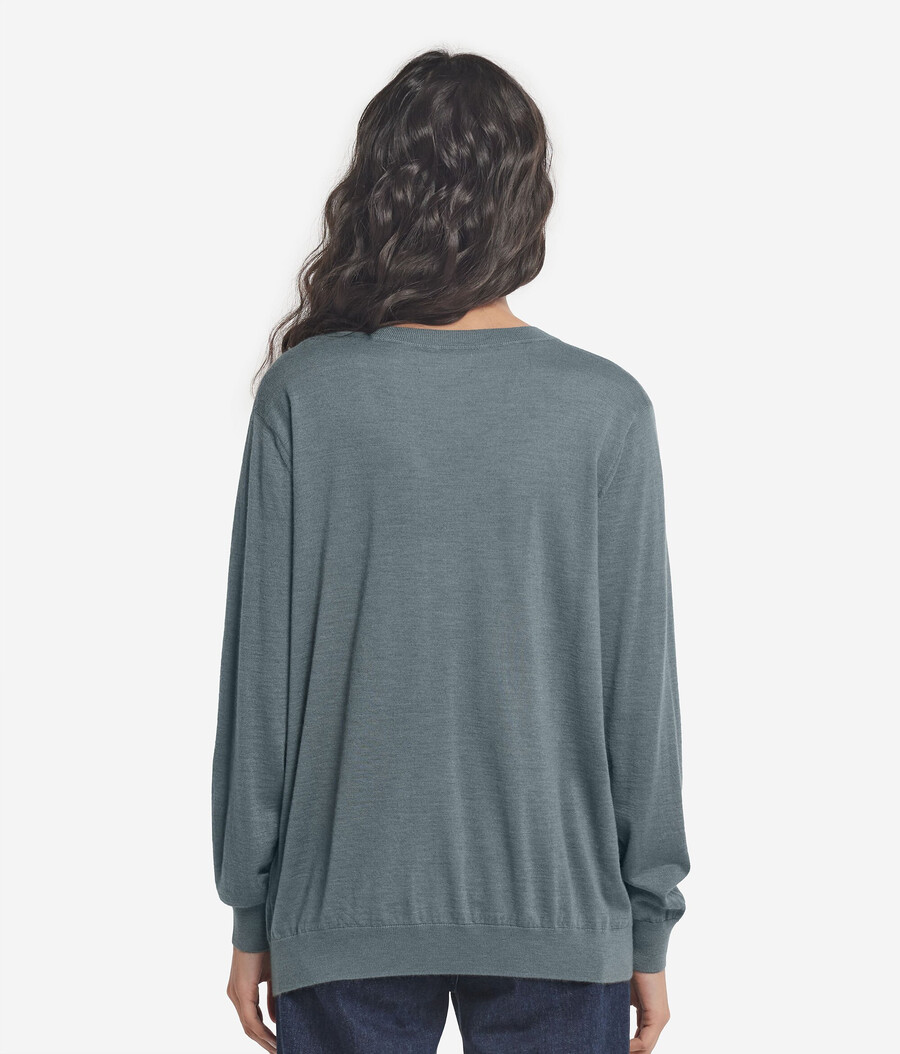 jersey de cachemira ultrafina con cuello en v