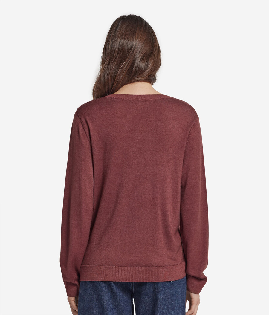 jersey de cachemira ultrafina con cuello en v