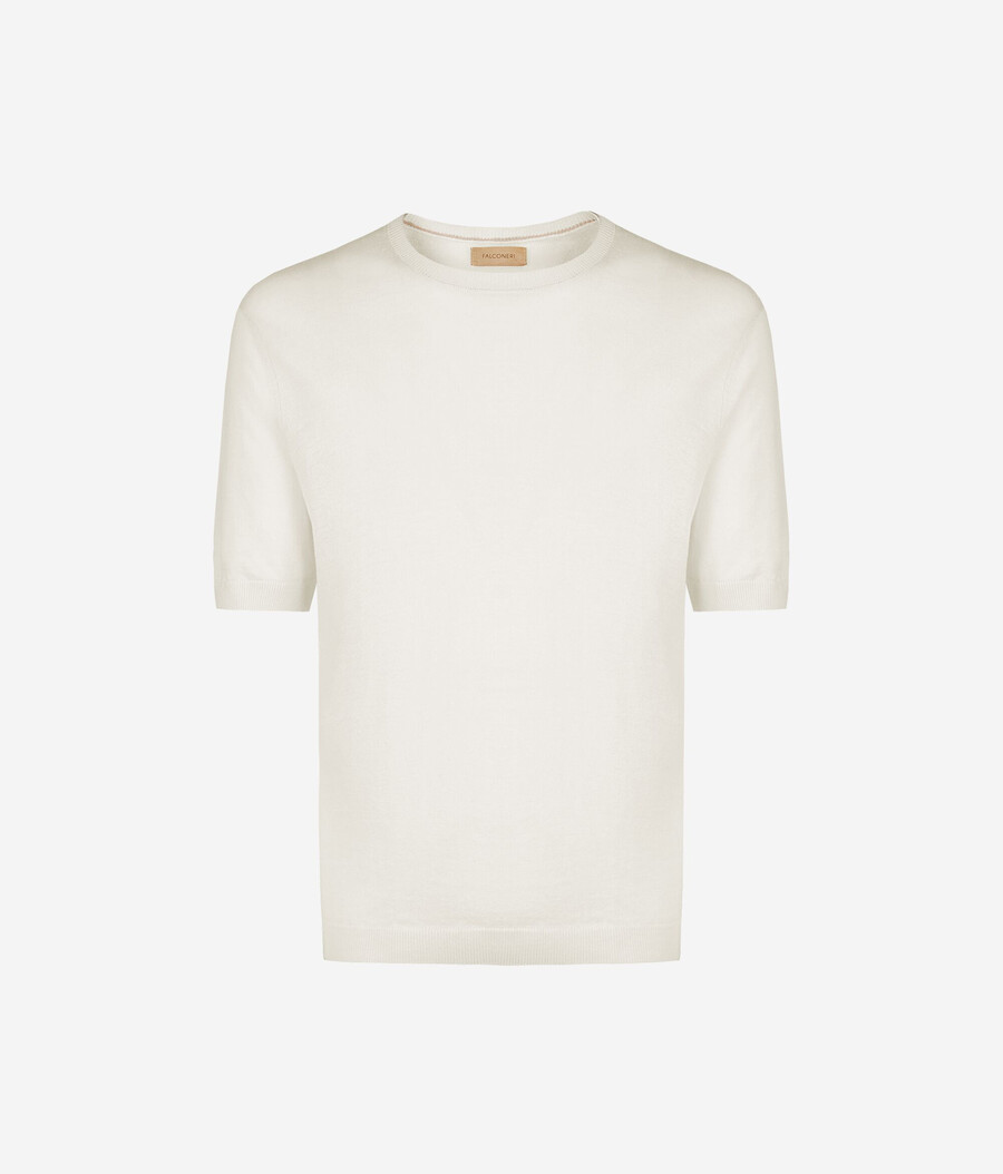 camiseta de algodón y lino