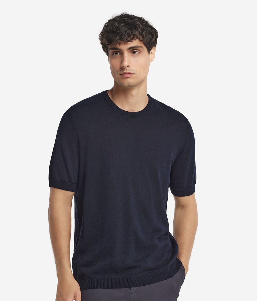 camiseta de algodón y lino