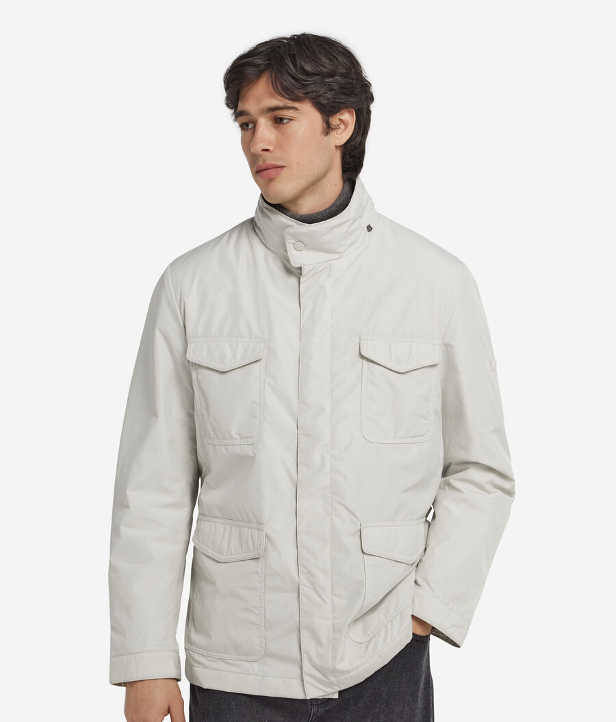 chaqueta safari de tejido técnico de cachemira