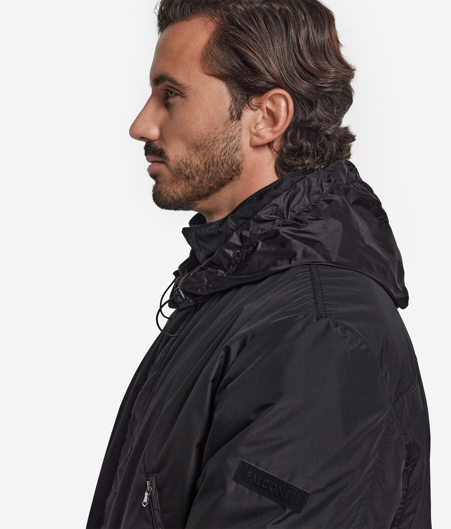 parka de tejido técnico de cachemira