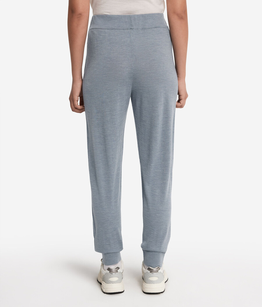 pantalones de cachemira ultrafina con puños en los tobillos