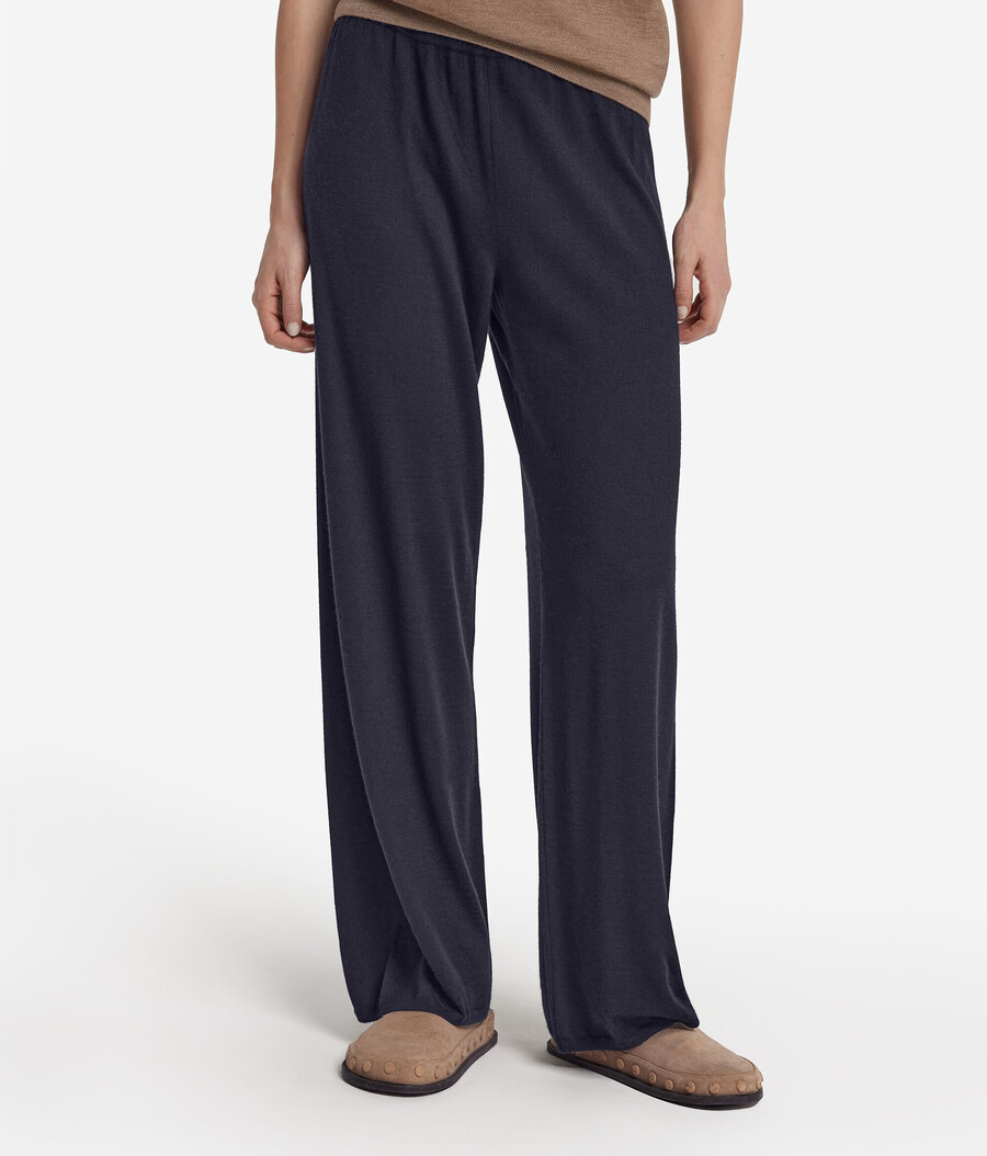 pantalones palazzo de cachemira ultrafina