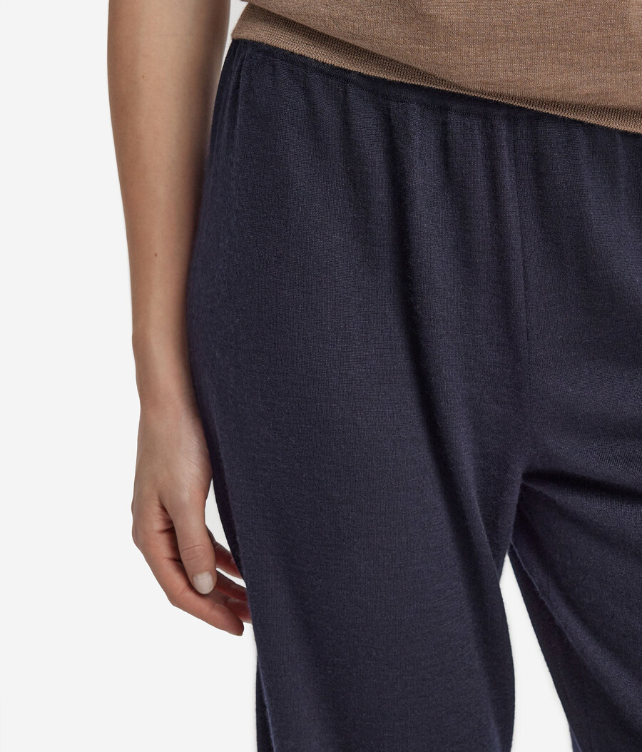 pantalones palazzo de cachemira ultrafina